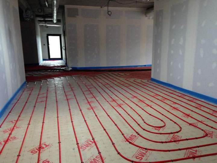 Pose de plancher chauffant Morlaix